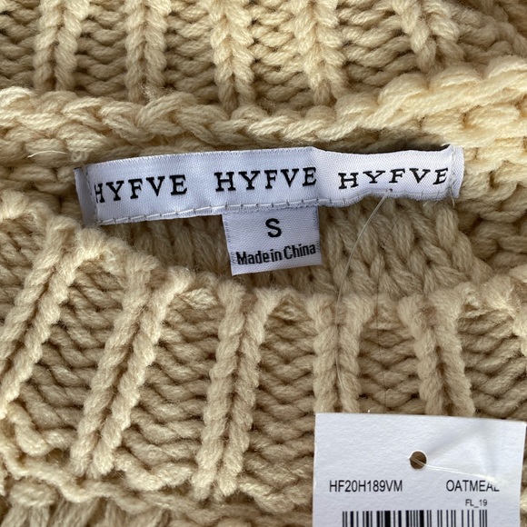 NEVER WORN Hyfve comfy oversized tan sweater - Picture 4 of 6